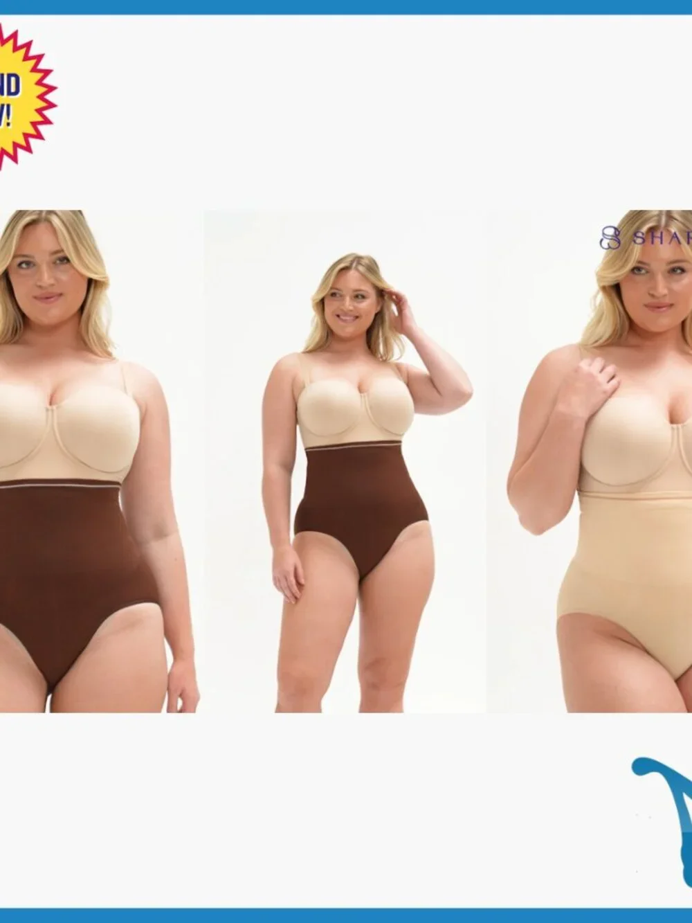 High Waisted Seamless Shapewear Tummy Control Panties Compression Briefs